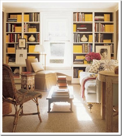 Elle Decor bookshelves